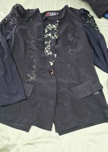 Elegant Lace Detail Blouse