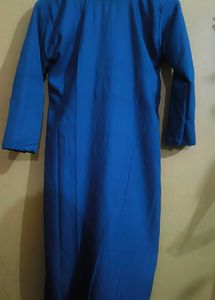Embroidered Teal Kurta
