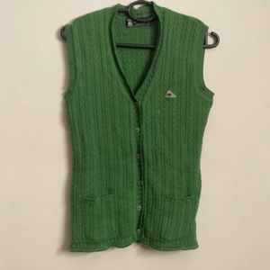 Chic Green Cable Knit cardigan