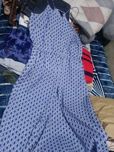 H&amp;M Blue Patterned dress