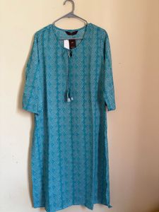 Stylish Teal Blue Viscose Kurti with Pocket | New