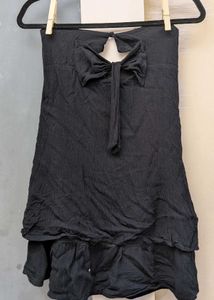 Chic Black Layered Sleeveless Top
