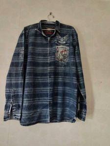 Mens Stylish Blue Denim Shirt xl size 40-42 cms