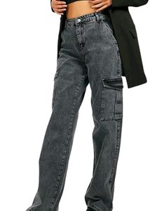 Grey Cargo Jeans