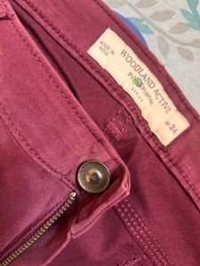 Woodland Burgundy Straight Leg Jeans UNI sex
