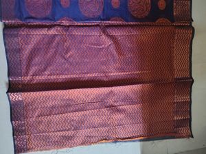 New Navy blue cotton saree