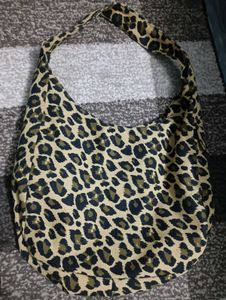 Leopard Print Hobo Bag