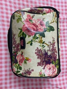 Vintage Floral Cosmetic Bag