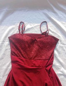 Stunning Red Sequin Party Dress