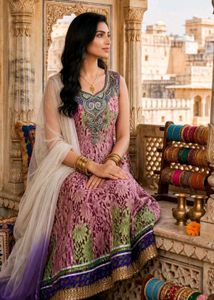 Elegant Kurta anarkali Set with Dupatta
