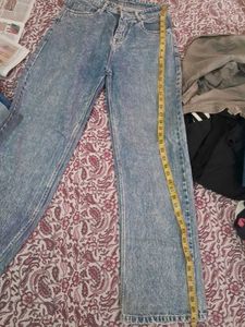 Vintage Wash Flare Jeans