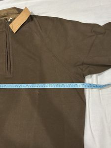 Men's Brown Quarter Zip Pullover
