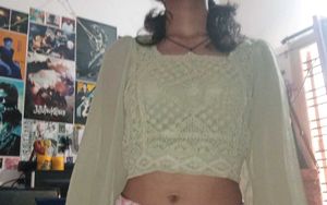 Green Beachy Top