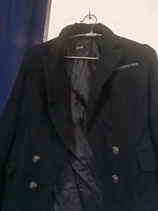 Black Woollen Coat
