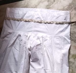 Brand new White Cotton Palazzos chikankari salwar