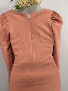 Peach Double Breasted Mini Dress