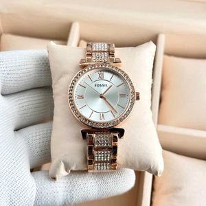 Fossil Women's Rose Gold Watch with Diamonds