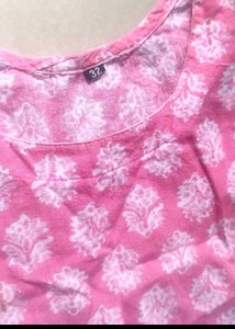 Women's Pink Floral Kurta Set