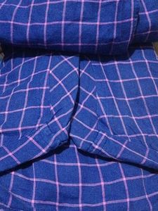 Men's Blue &amp; Pink Checkered Shirt