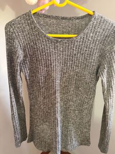 Cozy Ribbed Knit Long Sleeve Top