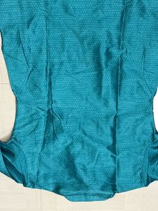 Teal Kurta with Red Salwar Set
