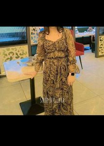 Boho Print Maxi Dress New skirt with top