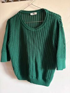 Chic Green Knit Top