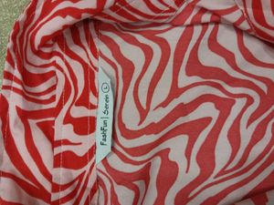 Stylish Red Zebra Print Co-ord Set