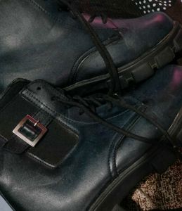 Chunky Black Combat Boots