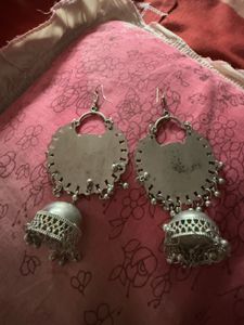 Silver Jhumka Earrings!!
