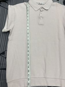 Zara Light Beige Polo Shirt