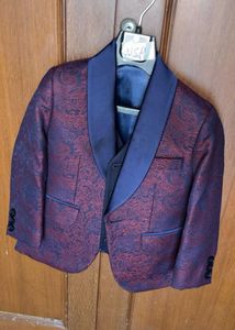 Boys' Formal Jacquard Blazer 4pc set