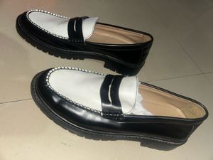Stylish Black &amp; White Loafers