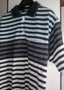 Men's Striped Polo T-Shirt