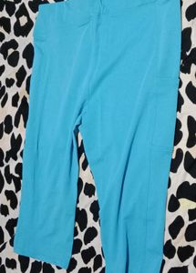 Comfortable Blue Capri Pants