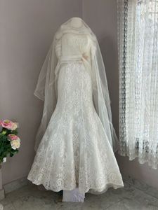 Elegant Bridal Gown with Lace