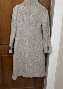 Faux Fur Collar Single Breasted Overcoat