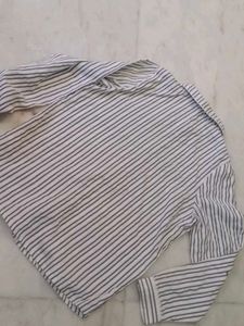 🤩Striped Cotton Kurta with Lace🤩