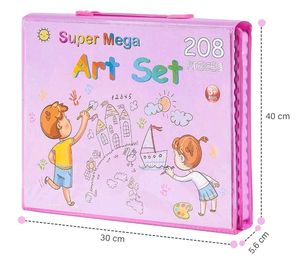 Deluxe Pink Art Set for Kids