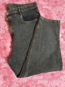 women's Washed Grey Denim Jeans