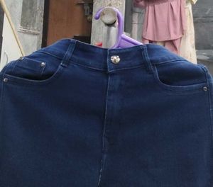 Dark Blue Cargo Jeans