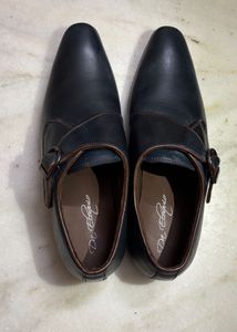 Da Eloquio Leather Monk Strap Shoes