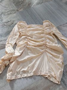 Chic Ruched Square Neck Top