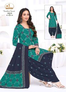 bandhani cotton ready to wear dress