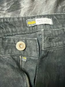 Zipper Detail Denims high quality Off duty