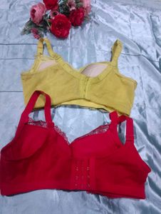 Set of 2 Bras (Yellow &amp; Red)
