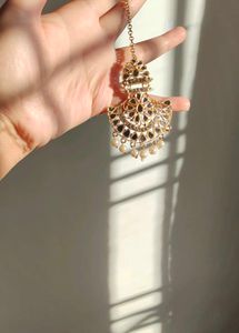 Mangtika And Earrings Ser