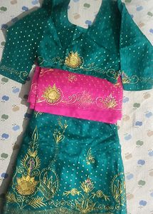 Antique Bridal Lehenga Stiched Blouse And Dup
