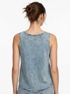 Vintage Wash Denim Western Top