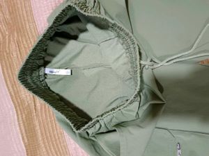 Jogger Pants, L Size, Green Olive